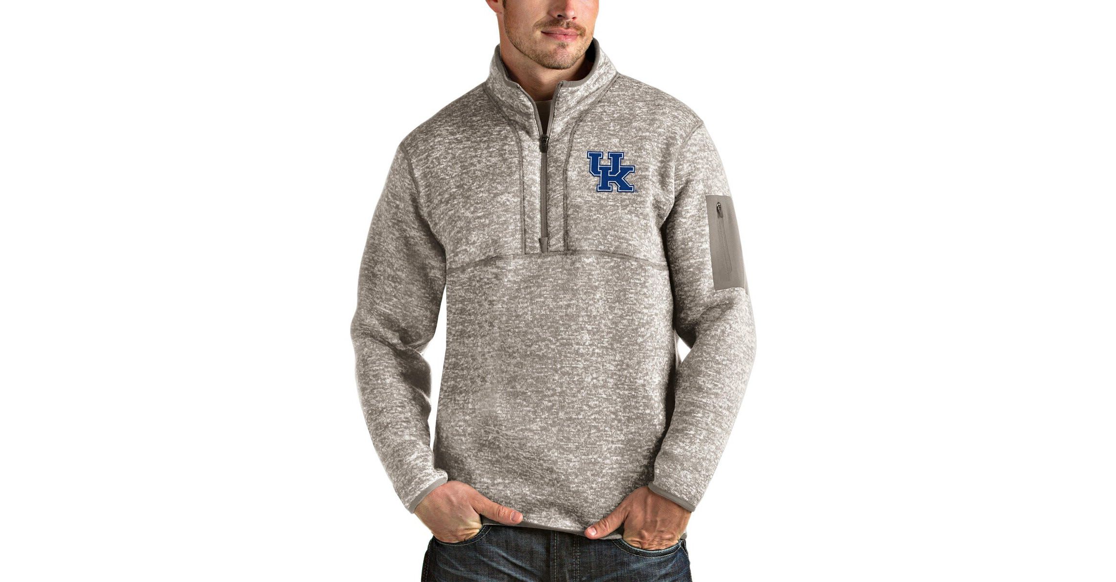 NCAA Kentucky Wildcats Fortune Half-Zip Pullover Jacket