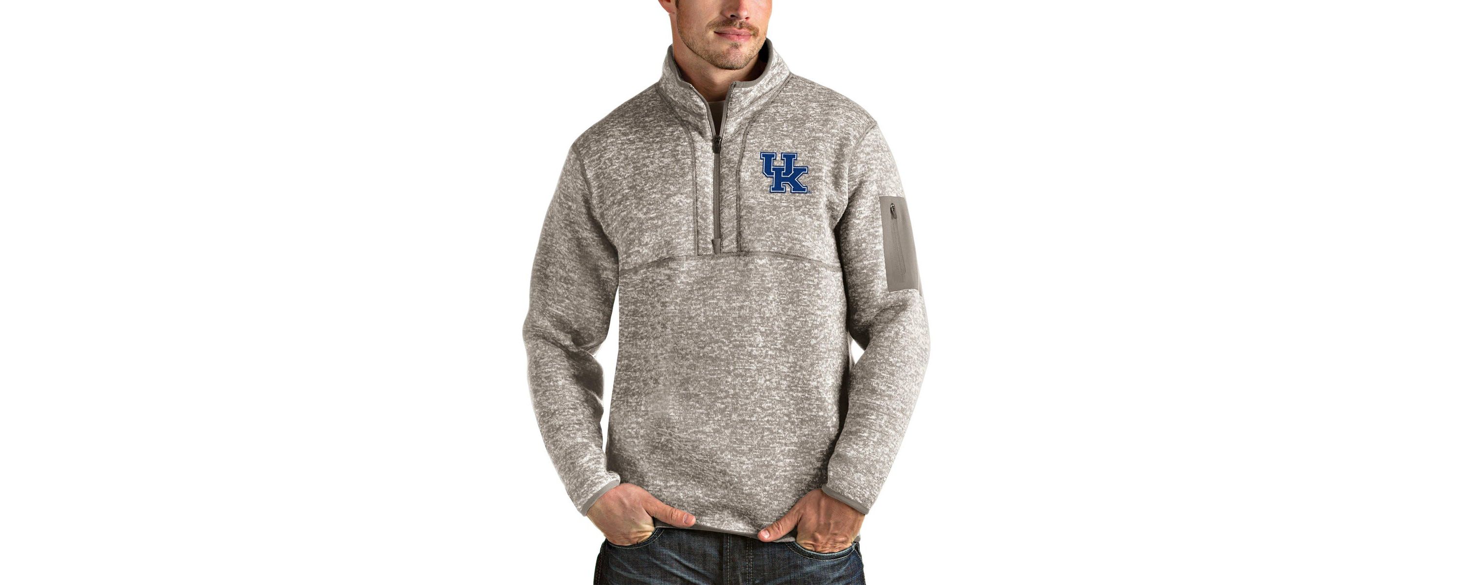 NCAA Kentucky Wildcats Fortune Half-Zip Pullover Jacket