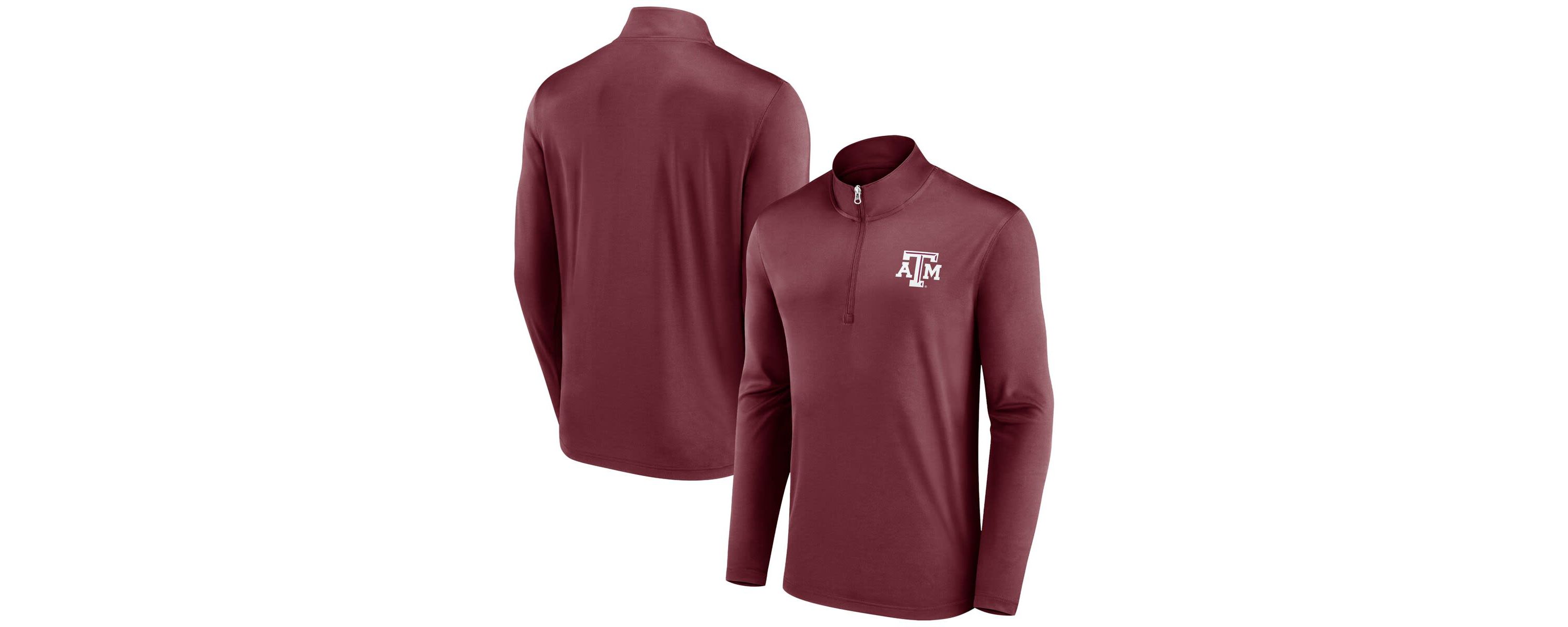 NCAA Fanatics Texas A&M Aggies Underdog Mindset Quarter-Zip Top