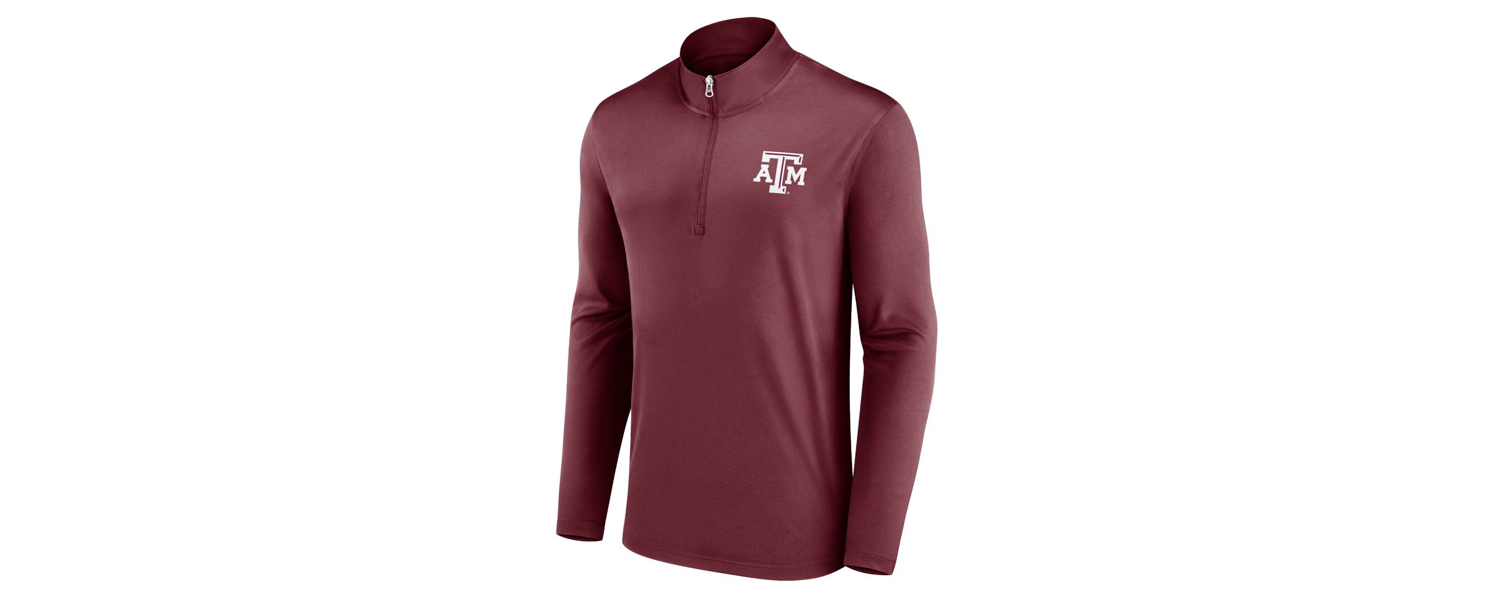 NCAA Fanatics Texas A&M Aggies Underdog Mindset Quarter-Zip Top