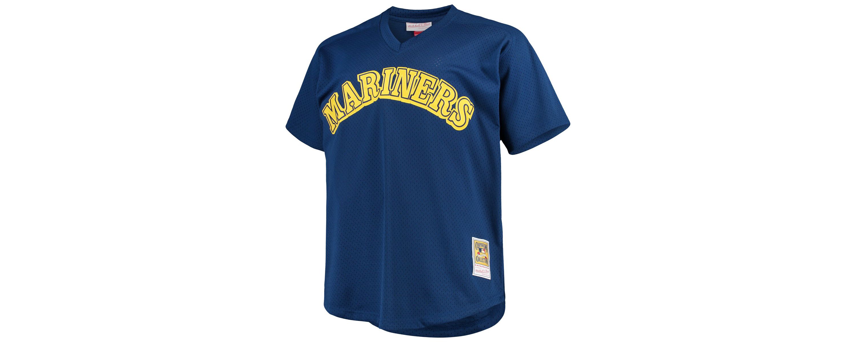 MLB Ken Griffey Jr. Seattle Mariners Big & Tall Cooperstown Collection Mesh Batting Practice Jersey