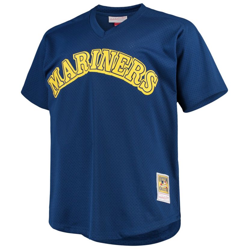 MLB Ken Griffey Jr. Seattle Mariners Big & Tall Cooperstown Collection Mesh Batting Practice Jersey