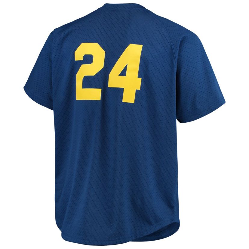MLB Ken Griffey Jr. Seattle Mariners Big & Tall Cooperstown Collection Mesh Batting Practice Jersey