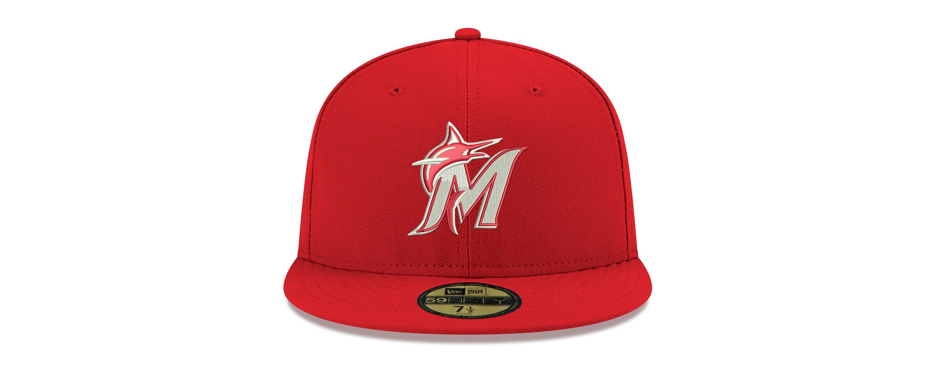 MLB Miami Marlins Logo 59FIFTY Fitted Hat