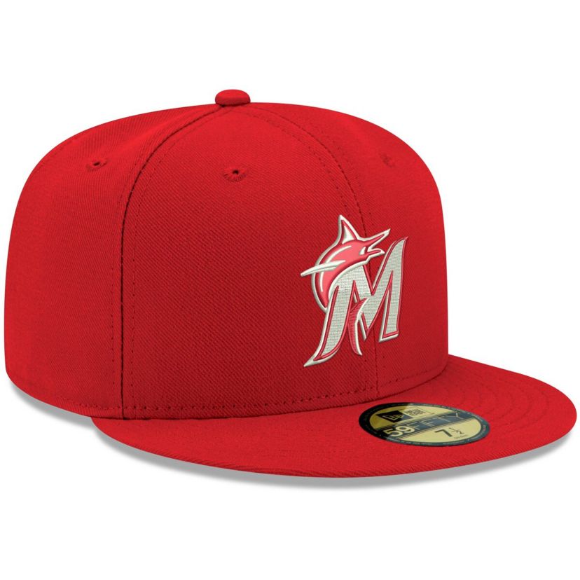 MLB Miami Marlins Logo 59FIFTY Fitted Hat