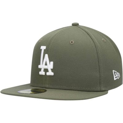 New Era Men's MLB Los Angeles Dodgers Logo 59FIFTY Fitted Hat, 7 3/8