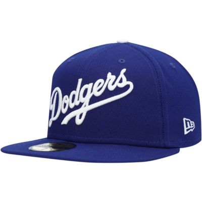 New Era Men's MLB Los Angeles Dodgers Logo 59FIFTY Fitted Hat, 7 3/4