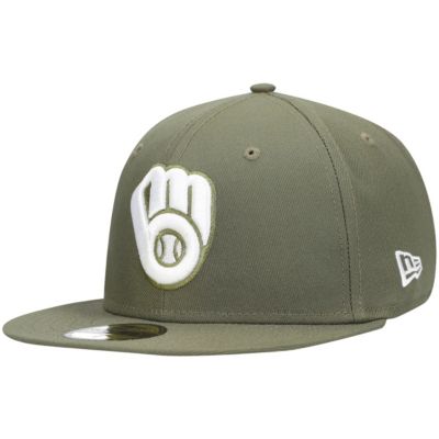 New Era Men's MLB Milwaukee Brewers Logo 59FIFTY Fitted Hat, 7 1/4