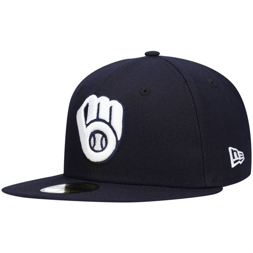 MLB Milwaukee Brewers Logo 59FIFTY Fitted Hat