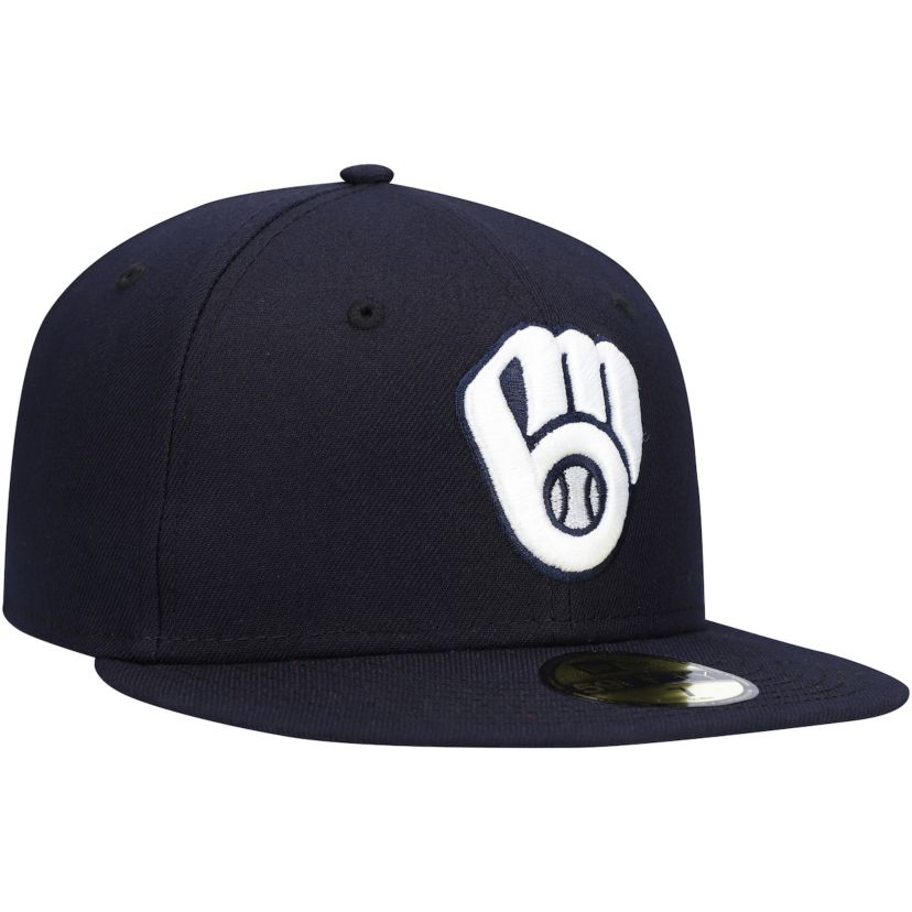 MLB Milwaukee Brewers Logo 59FIFTY Fitted Hat