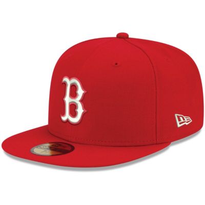 New Era Men's Boston Red Sox MLB Boston Sox Logo 59FIFTY Fitted Hat, 7 3/8