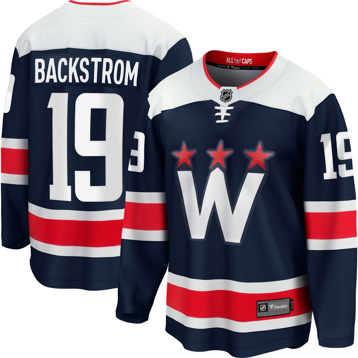 NHL Fanatics Nicklas Backstrom Washington Capitals Breakaway Jersey