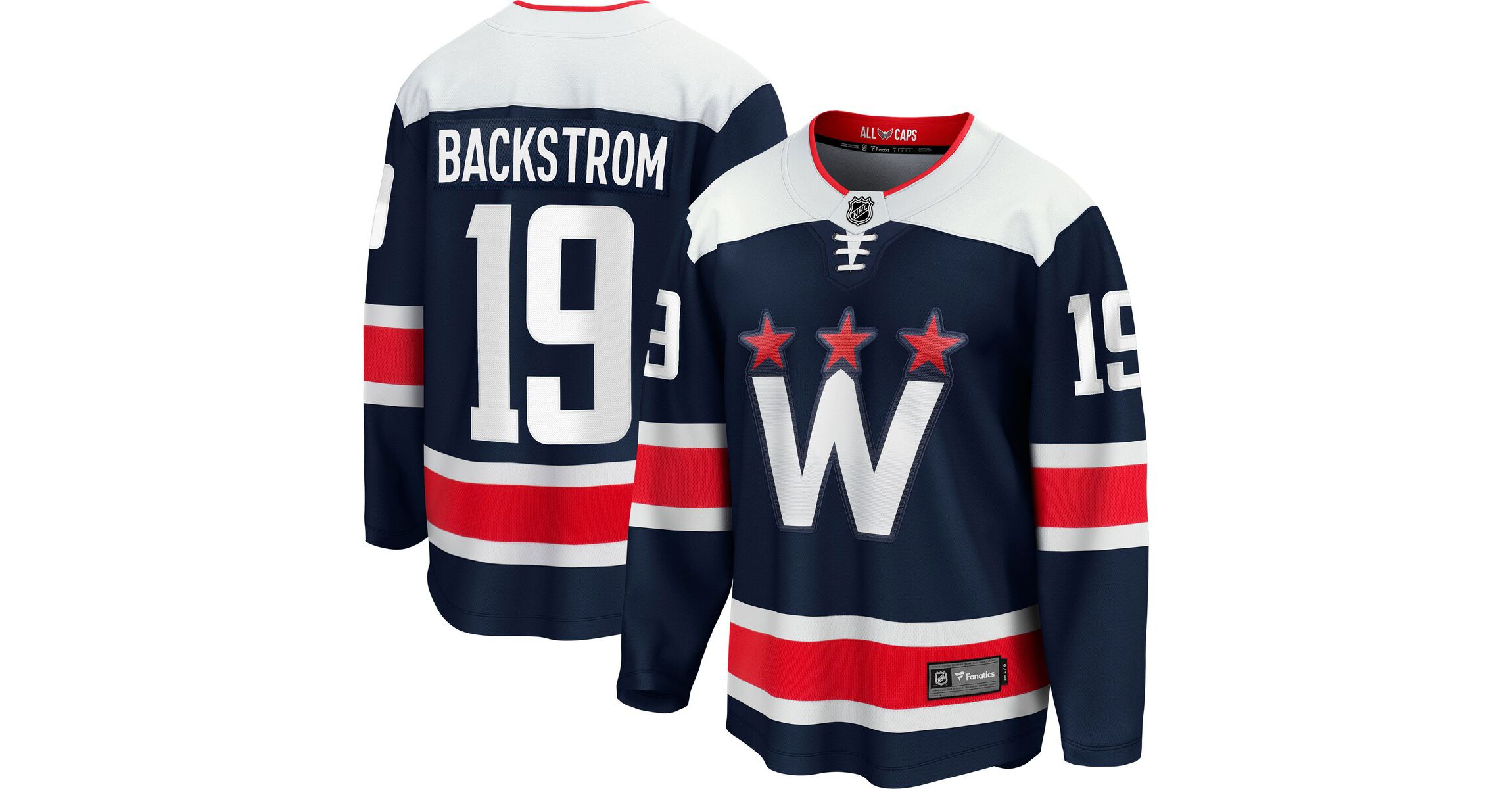 NHL Fanatics Nicklas Backstrom Washington Capitals Breakaway Jersey