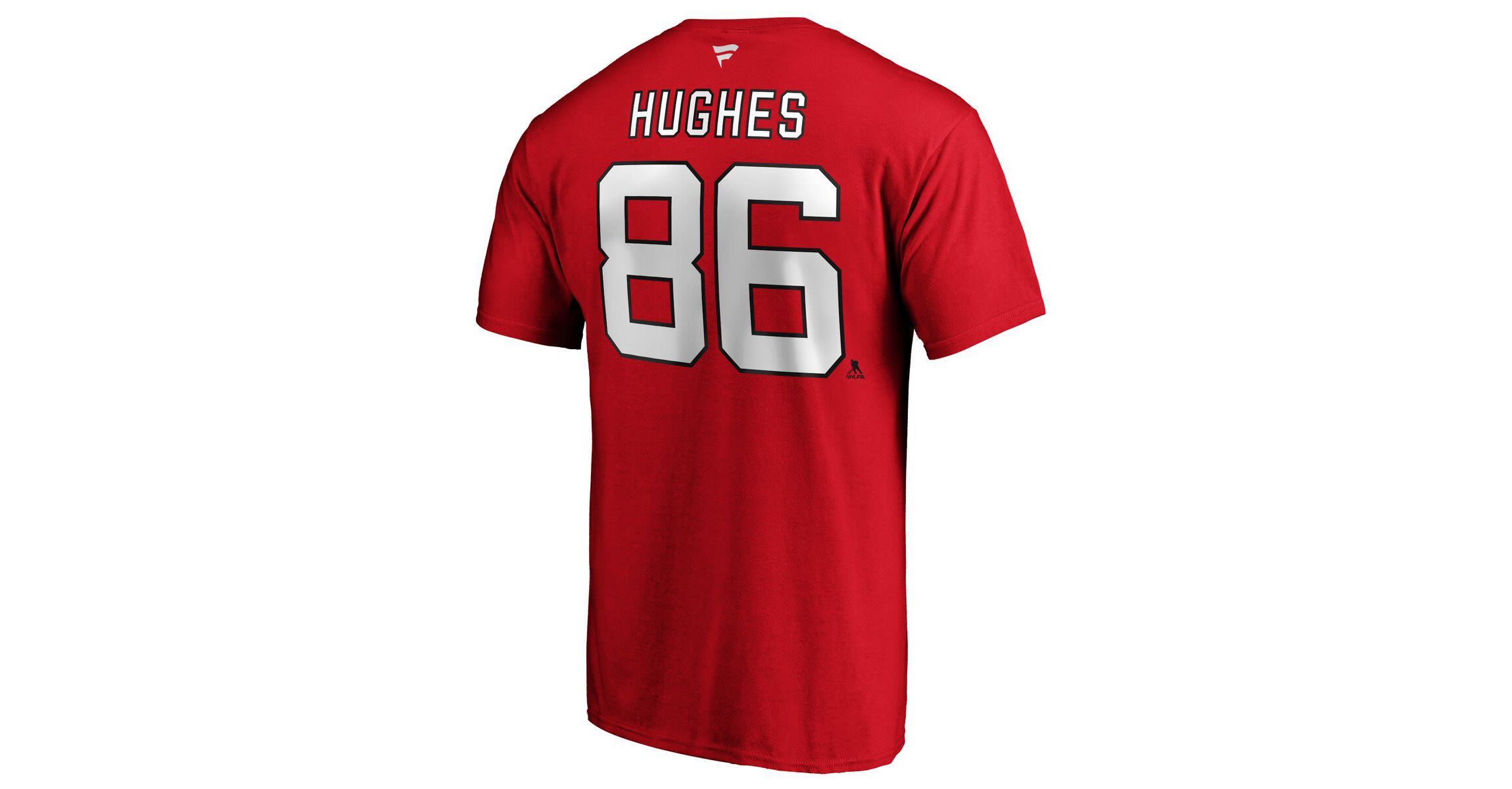 NHL Fanatics Jack Hughes New Jersey Devils Big & Tall Name & Number T-Shirt