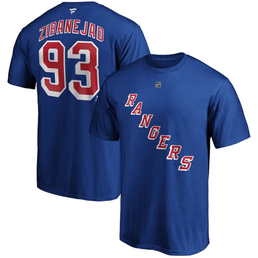 NHL Mika Zibanejad New York Rangers Big & Tall Name & Number T-Shirt