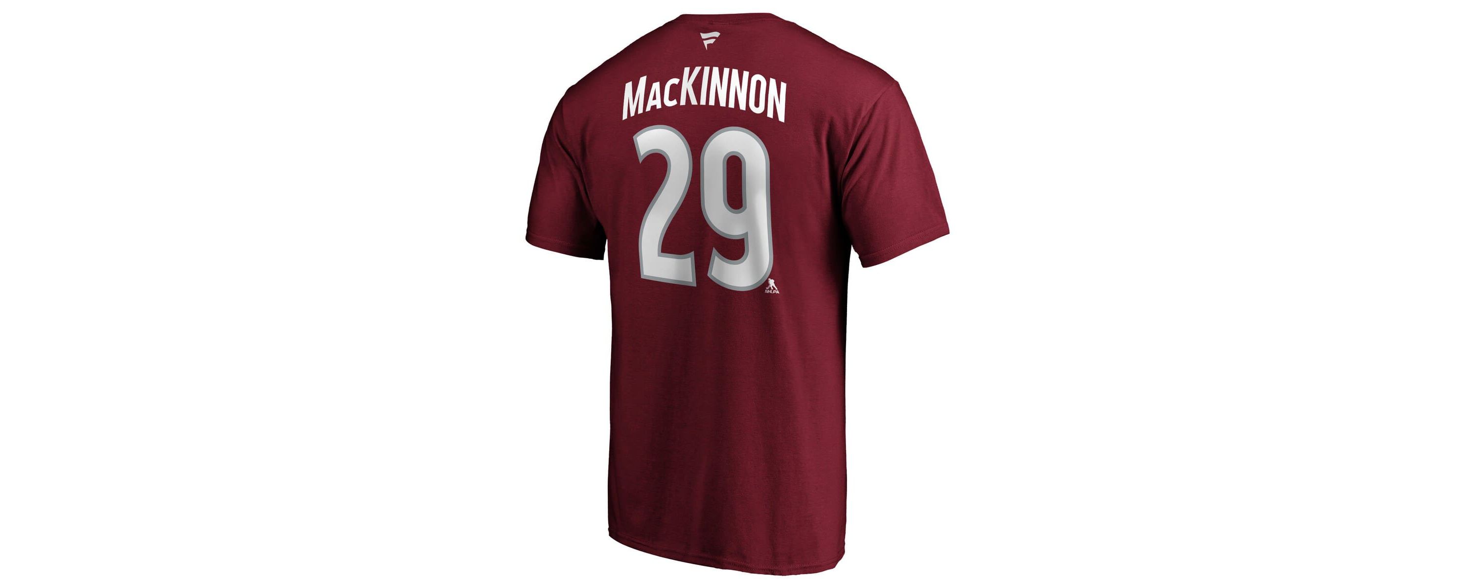 NHL Fanatics Nathan MacKinnon Colorado Avalanche Big & Tall Name & Number T-Shirt