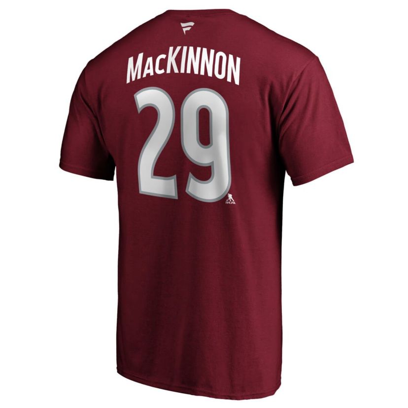 NHL Fanatics Nathan MacKinnon Colorado Avalanche Big & Tall Name & Number T-Shirt