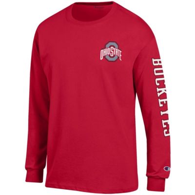 NCAA Ohio State Buckeyes Team Stack 3-Hit Long Sleeve T-Shirt