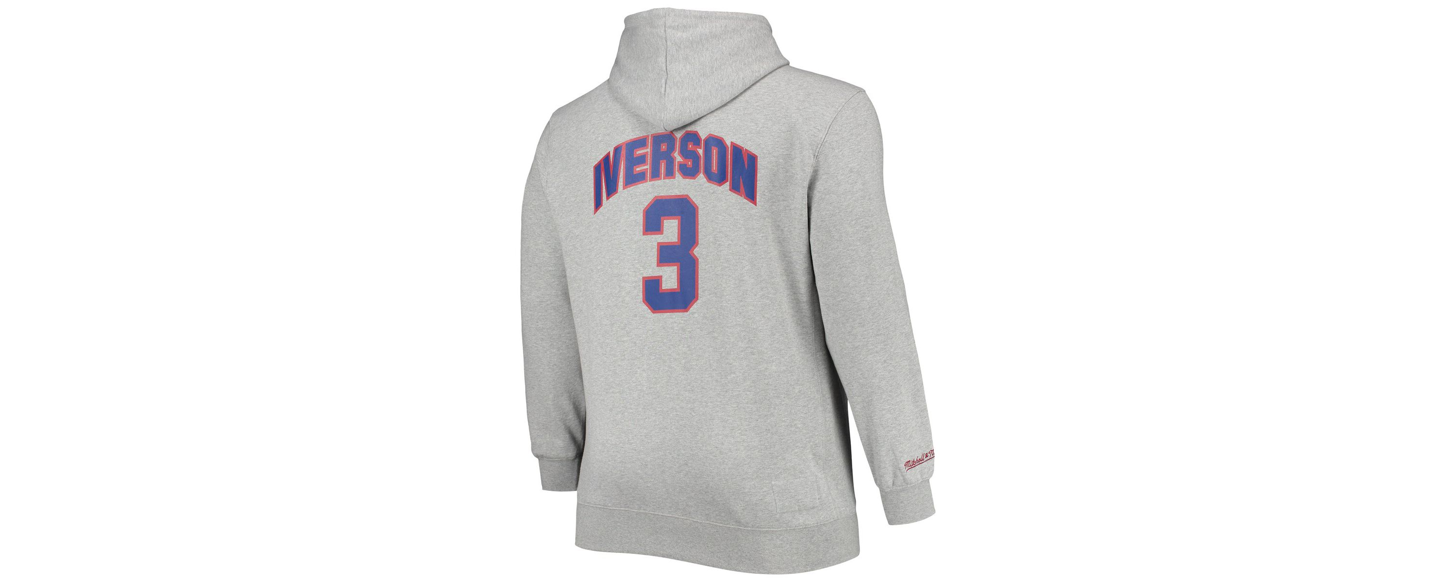 NBA Allen Iverson ed Philadelphia 76ers Big & Tall Name & Number Pullover Hoodie