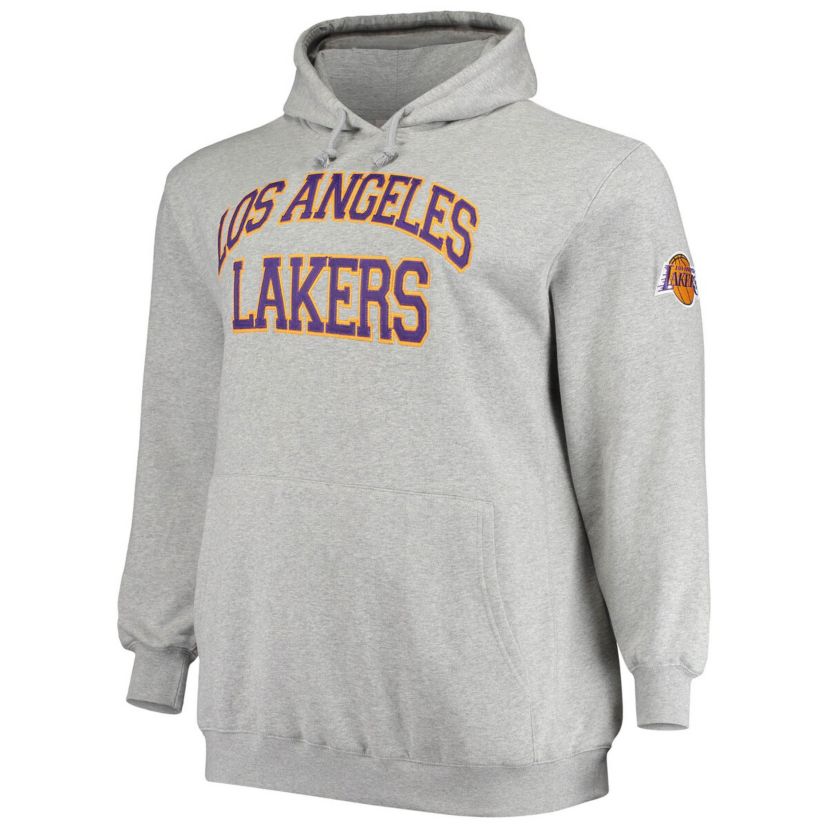 NBA Magic Johnson ed Los Angeles Lakers Big & Tall Name & Number Pullover Hoodie