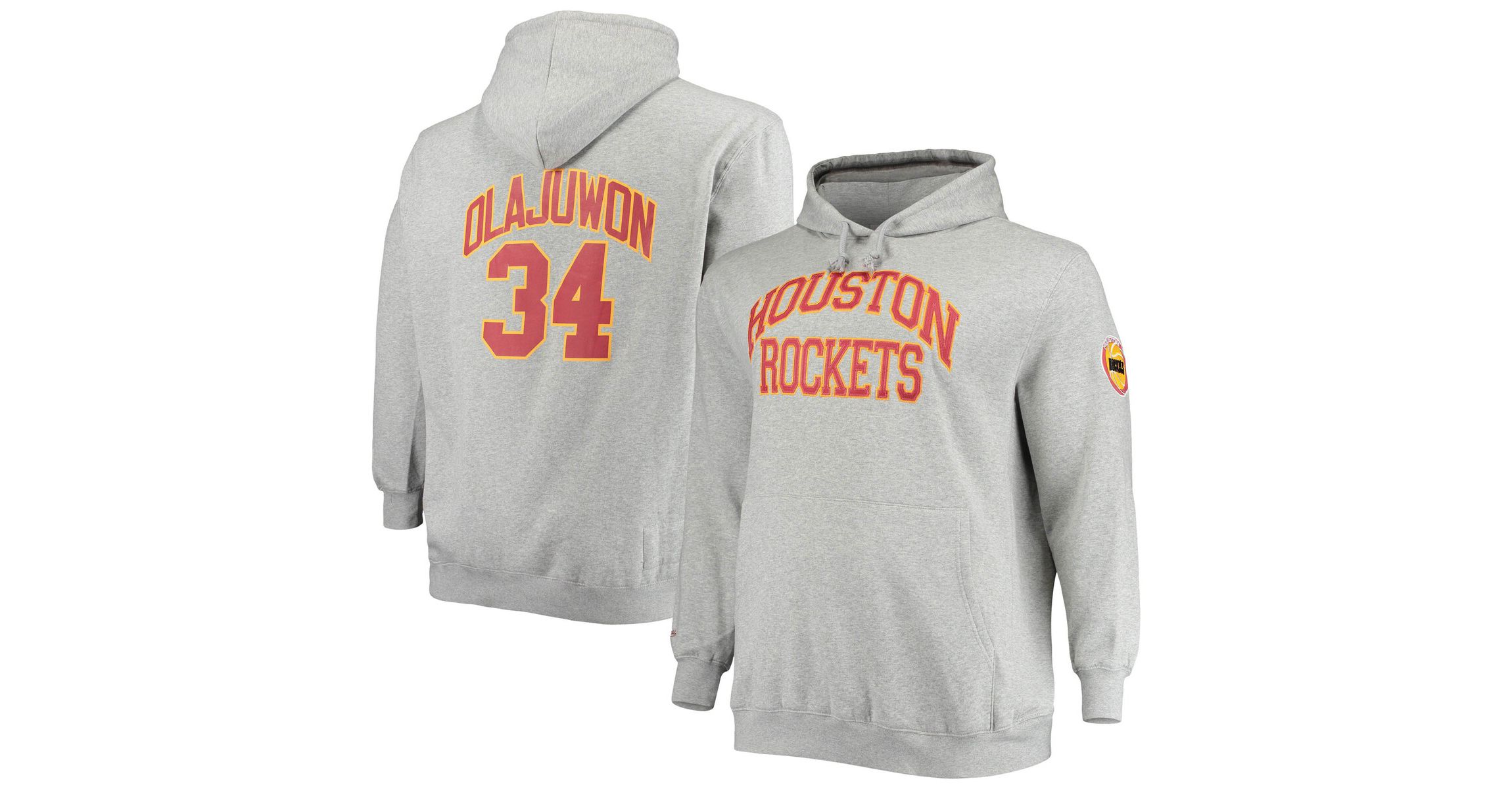 NBA Hakeem Olajuwon ed Houston Rockets Big & Tall Name & Number Pullover Hoodie