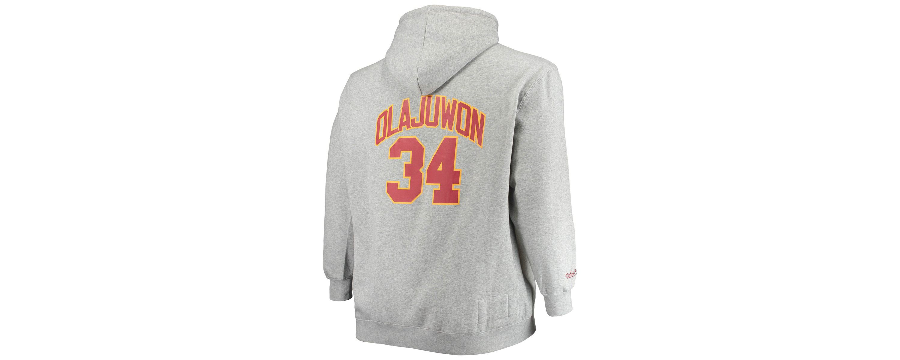 NBA Hakeem Olajuwon ed Houston Rockets Big & Tall Name & Number Pullover Hoodie