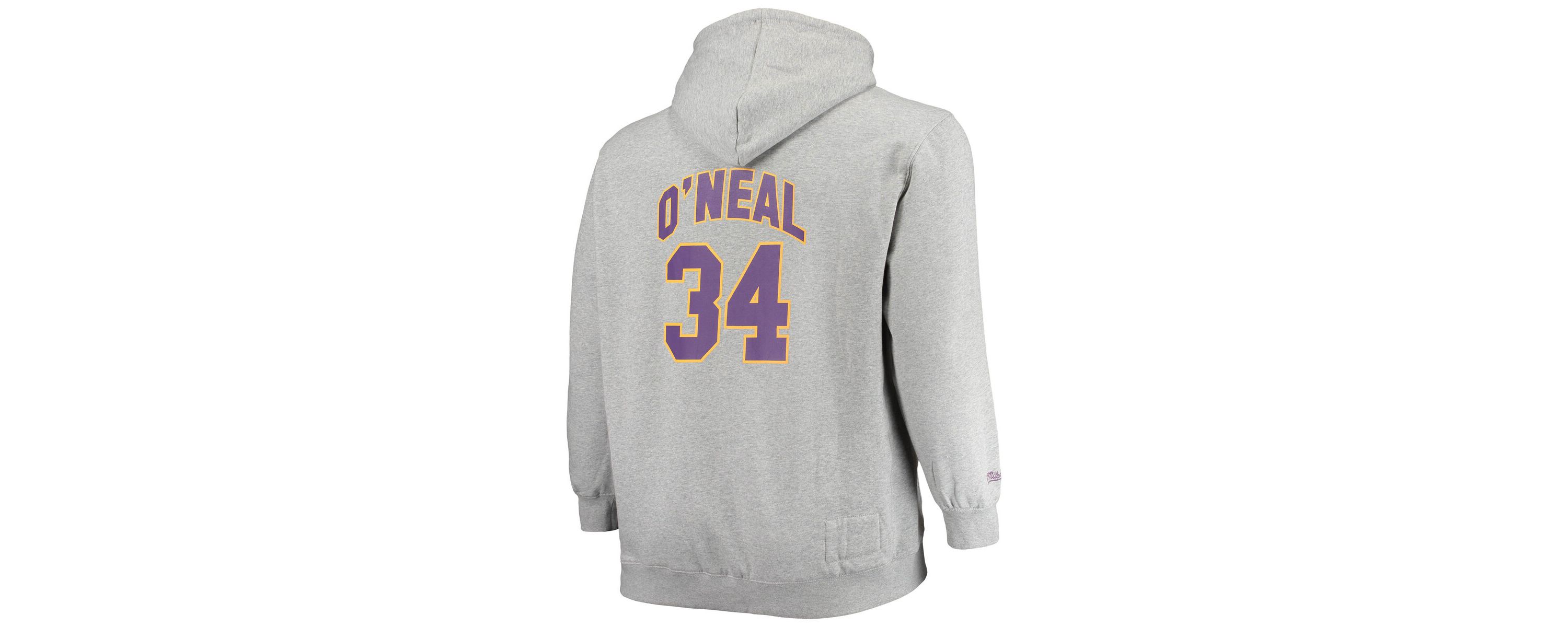 NBA Shaquille ONeal ed Los Angeles Lakers Big & Tall Name & Number Pullover Hoodie