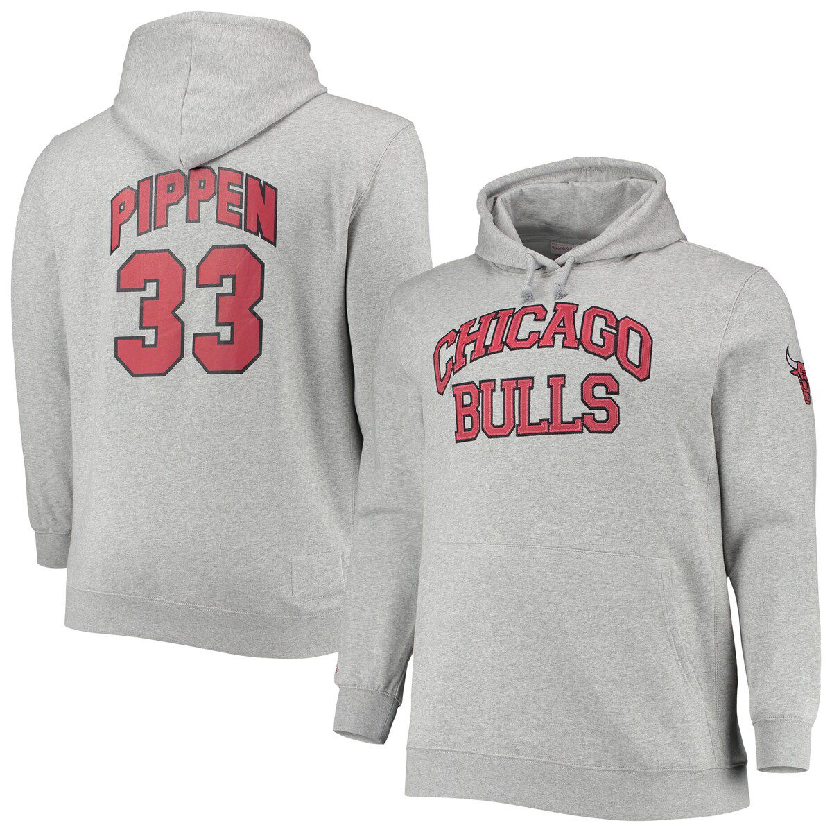 NBA Scottie Pippen ed Chicago Bulls Big & Tall Name & Number Pullover Hoodie