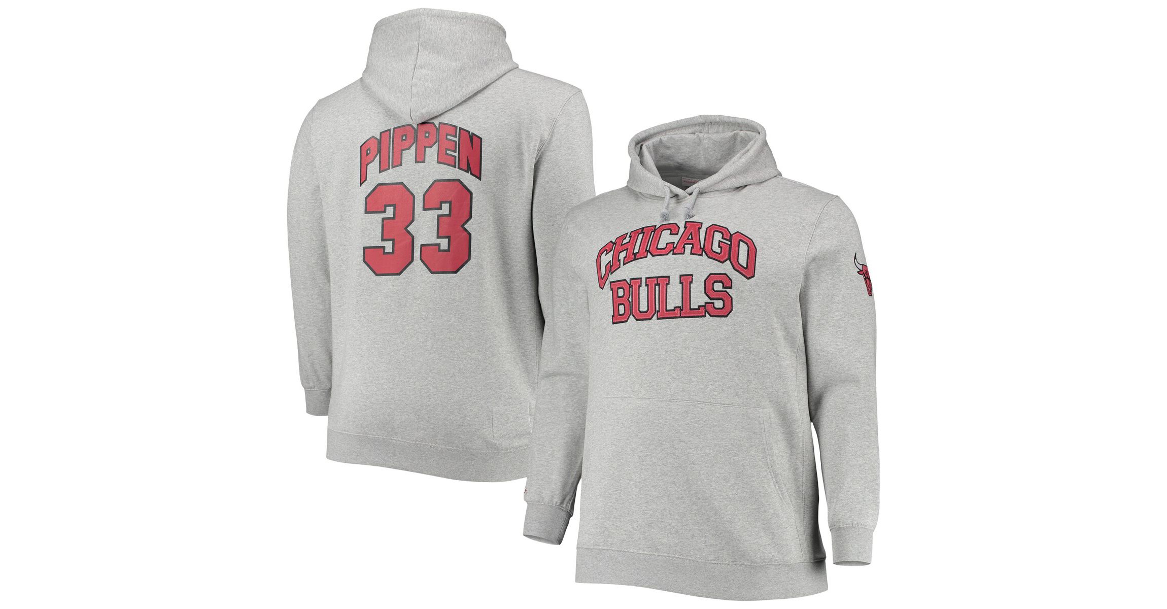 NBA Scottie Pippen ed Chicago Bulls Big & Tall Name & Number Pullover Hoodie