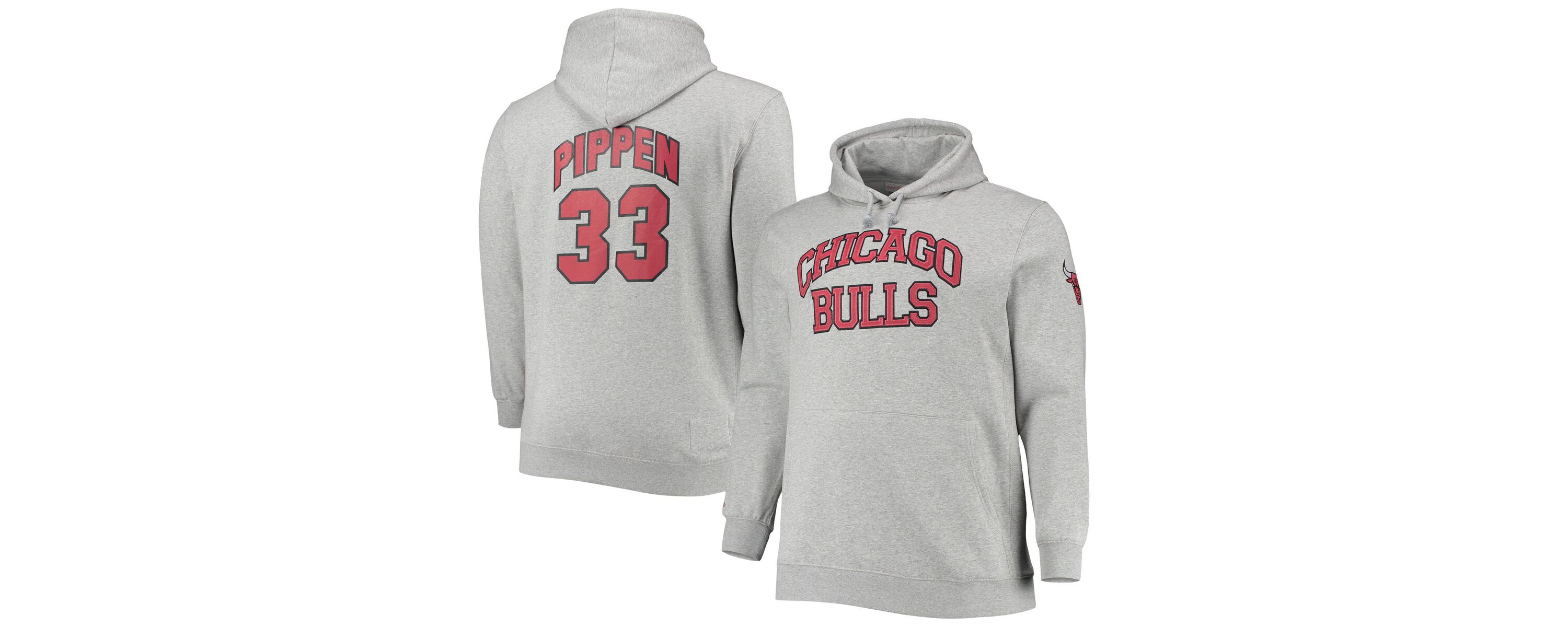 NBA Scottie Pippen ed Chicago Bulls Big & Tall Name & Number Pullover Hoodie