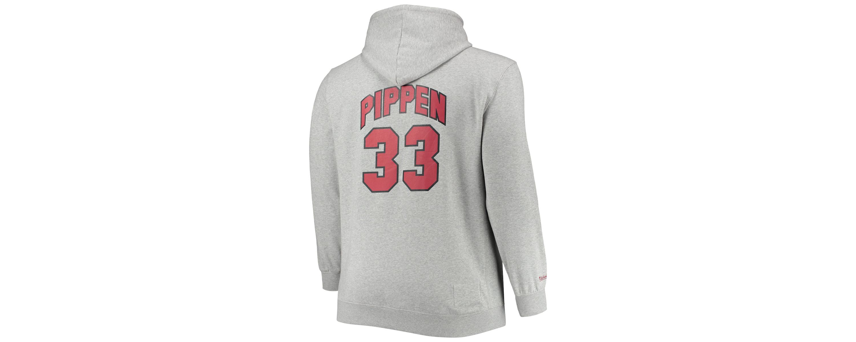 NBA Scottie Pippen ed Chicago Bulls Big & Tall Name & Number Pullover Hoodie
