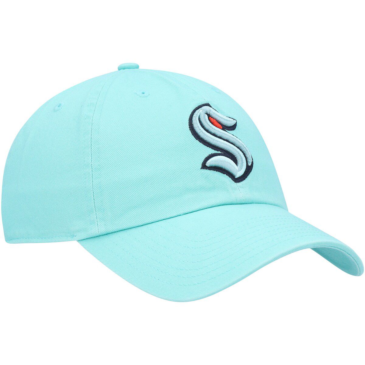 NHL Light Seattle Kraken Logo Clean Up Adjustable Hat