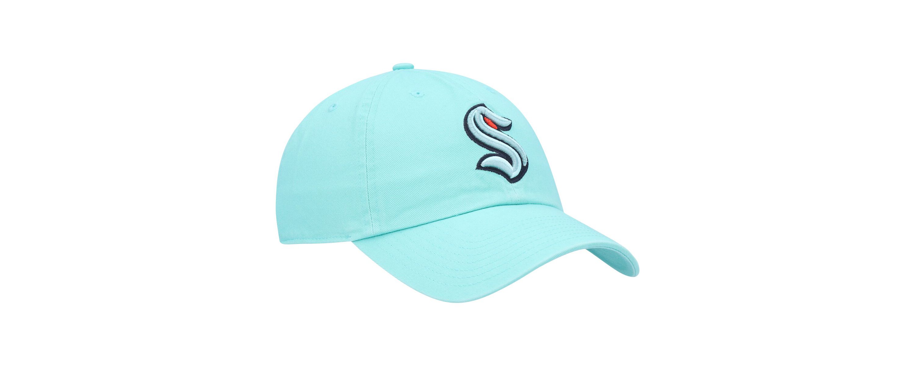 NHL Light Seattle Kraken Logo Clean Up Adjustable Hat