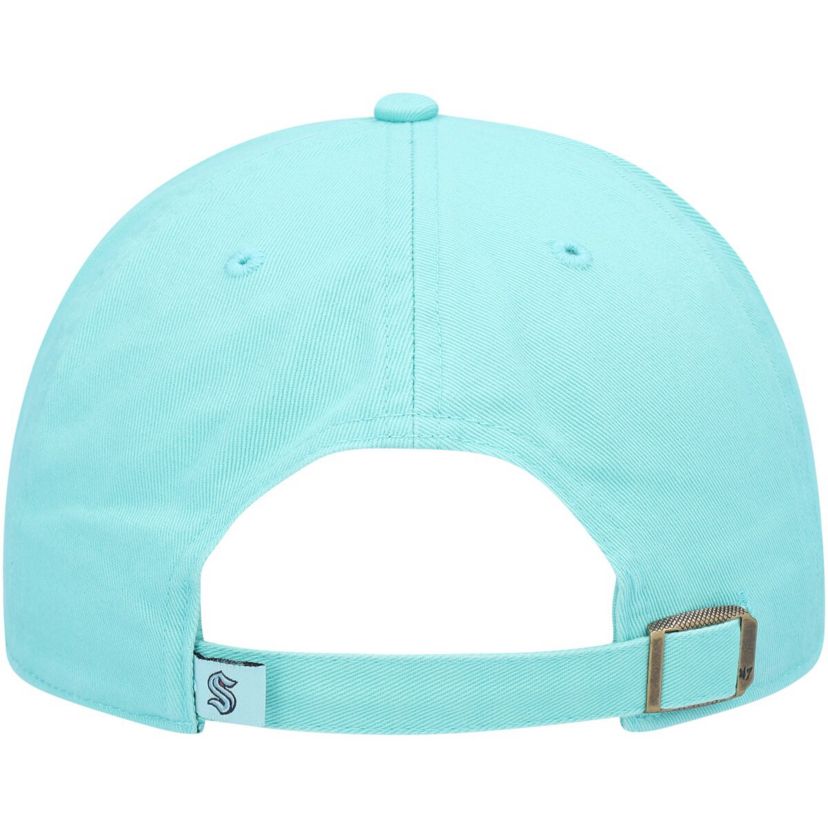 NHL Light Seattle Kraken Logo Clean Up Adjustable Hat
