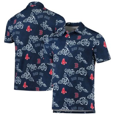 Reyn Spooner Men's Boston Red Sox MLB Boston Sox Performance Polo, Navy Blue, Medium