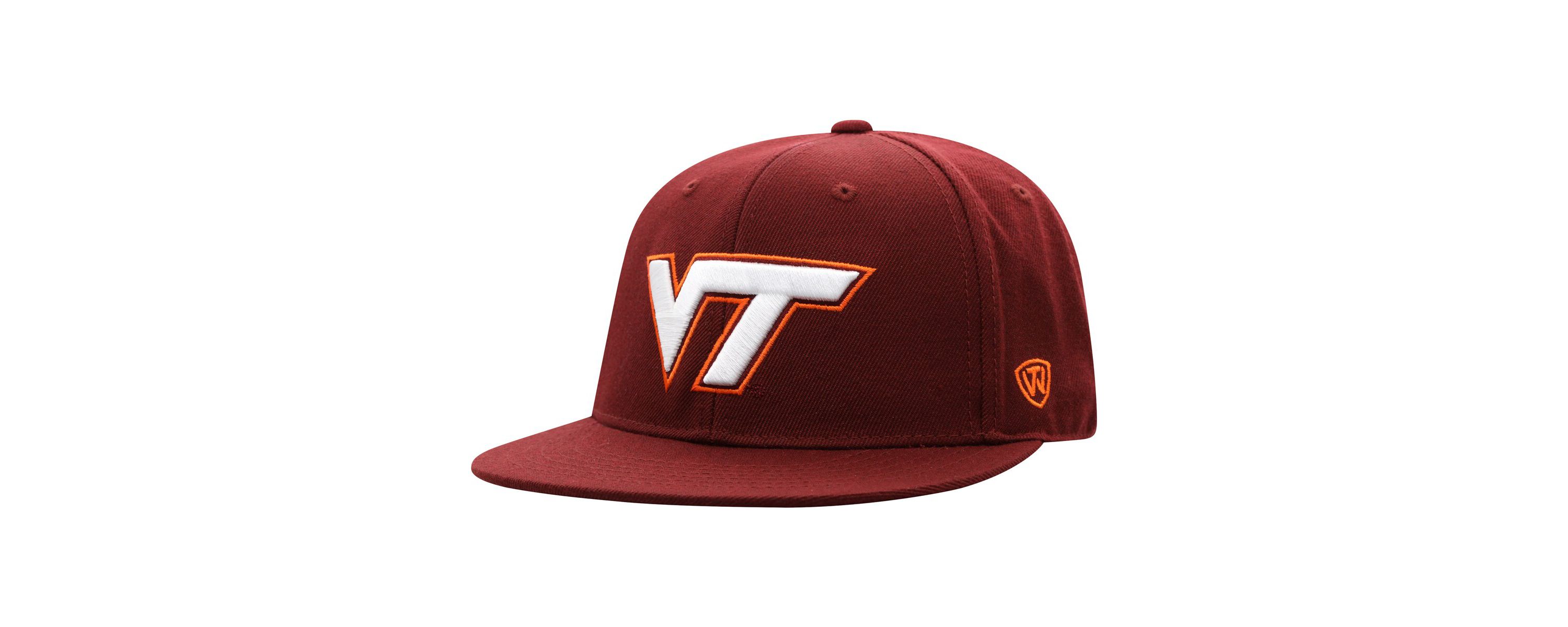 NCAA Virginia Tech Hokies Team Color Fitted Hat
