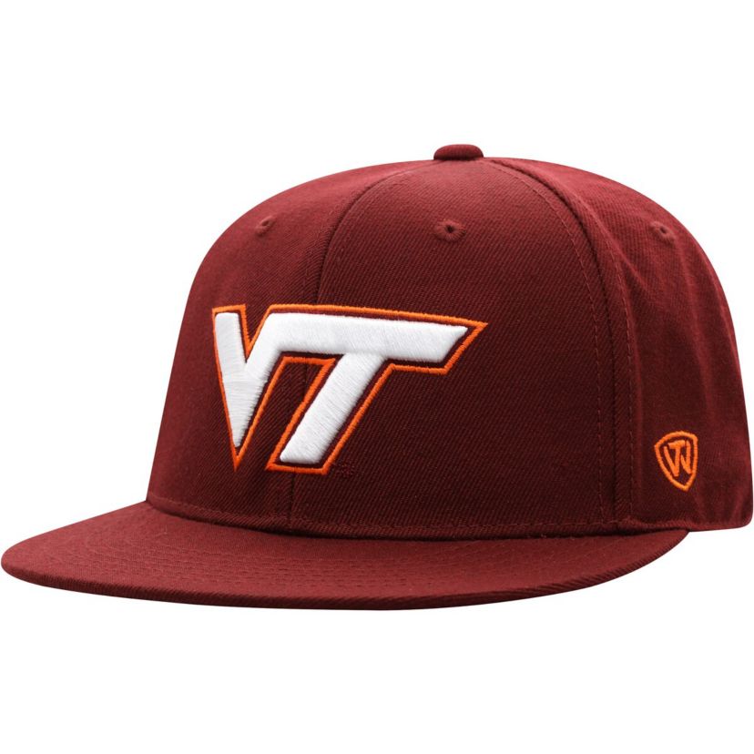 NCAA Virginia Tech Hokies Team Color Fitted Hat