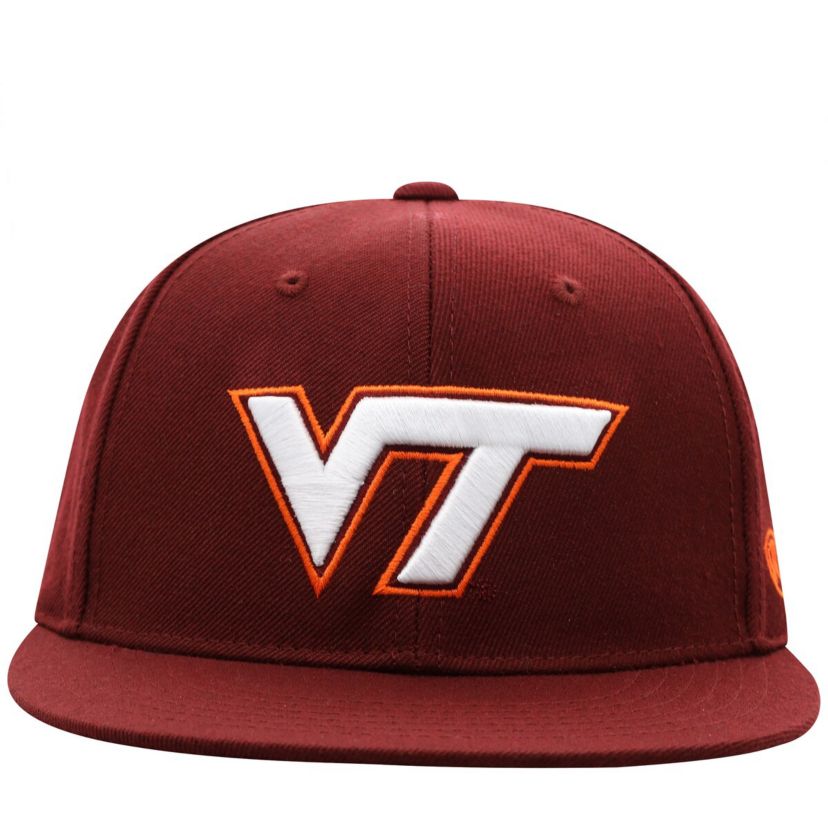 NCAA Virginia Tech Hokies Team Color Fitted Hat