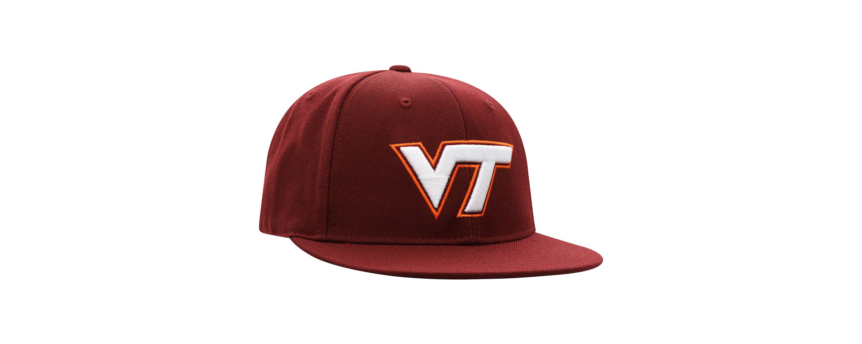 NCAA Virginia Tech Hokies Team Color Fitted Hat