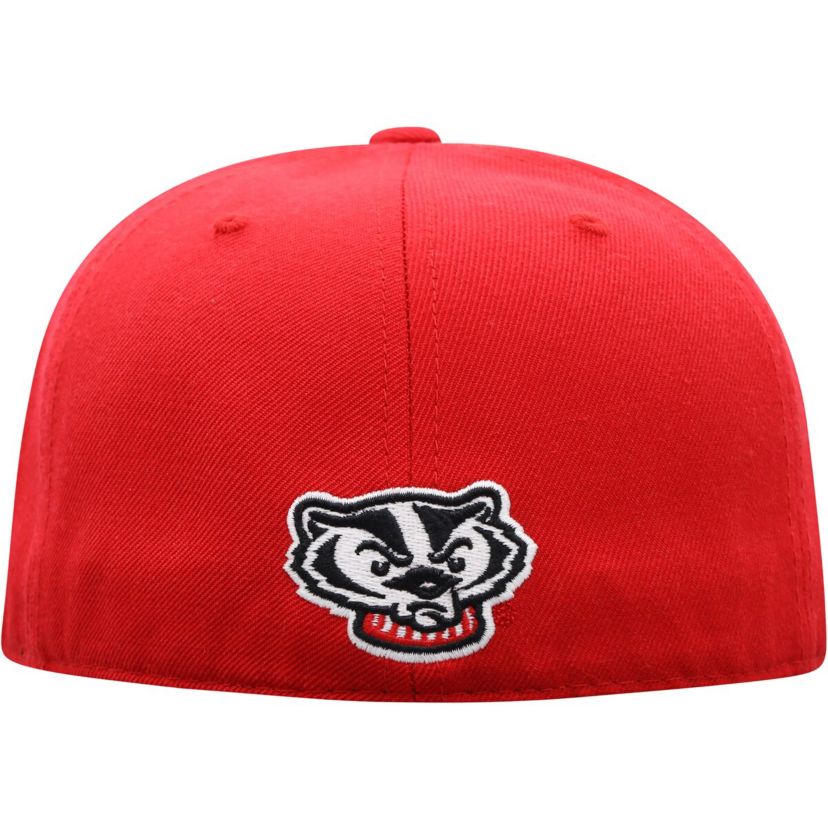 NCAA Wisconsin Badgers Team Color Fitted Hat