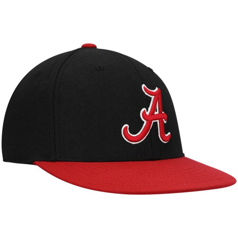 Alabama Crimson Tide NCAA Black/Crimson Alabama Tide Team Color Two-Tone Fitted Hat