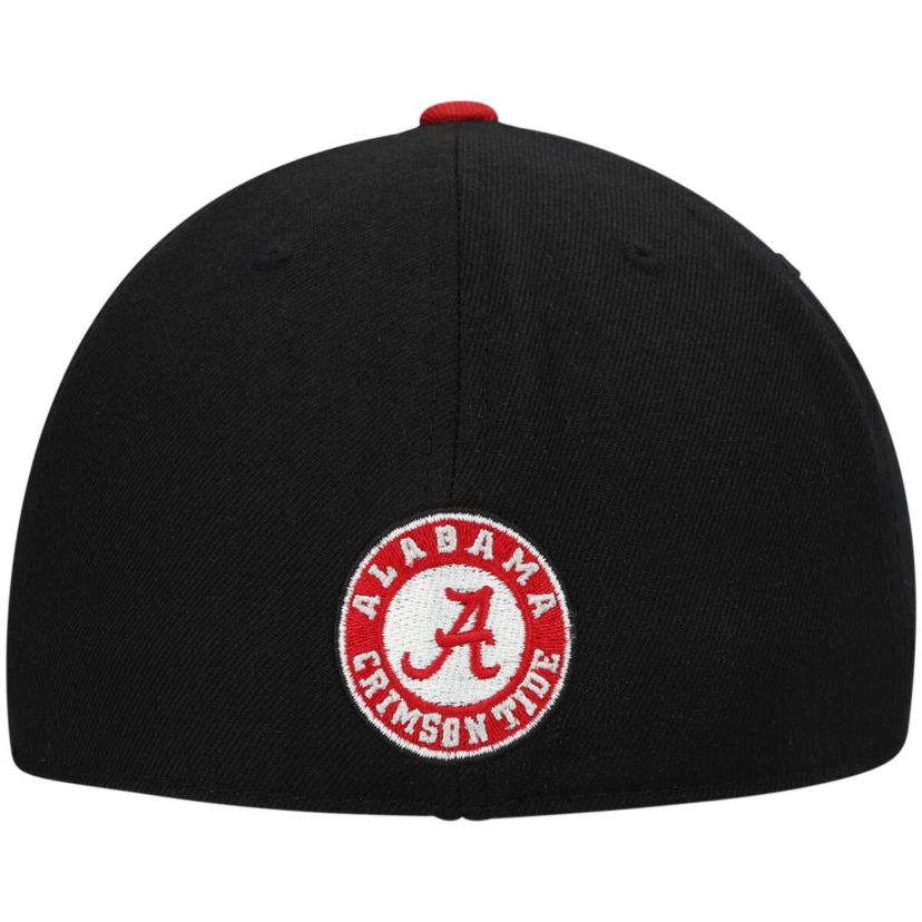 Alabama Crimson Tide NCAA Black/Crimson Alabama Tide Team Color Two-Tone Fitted Hat