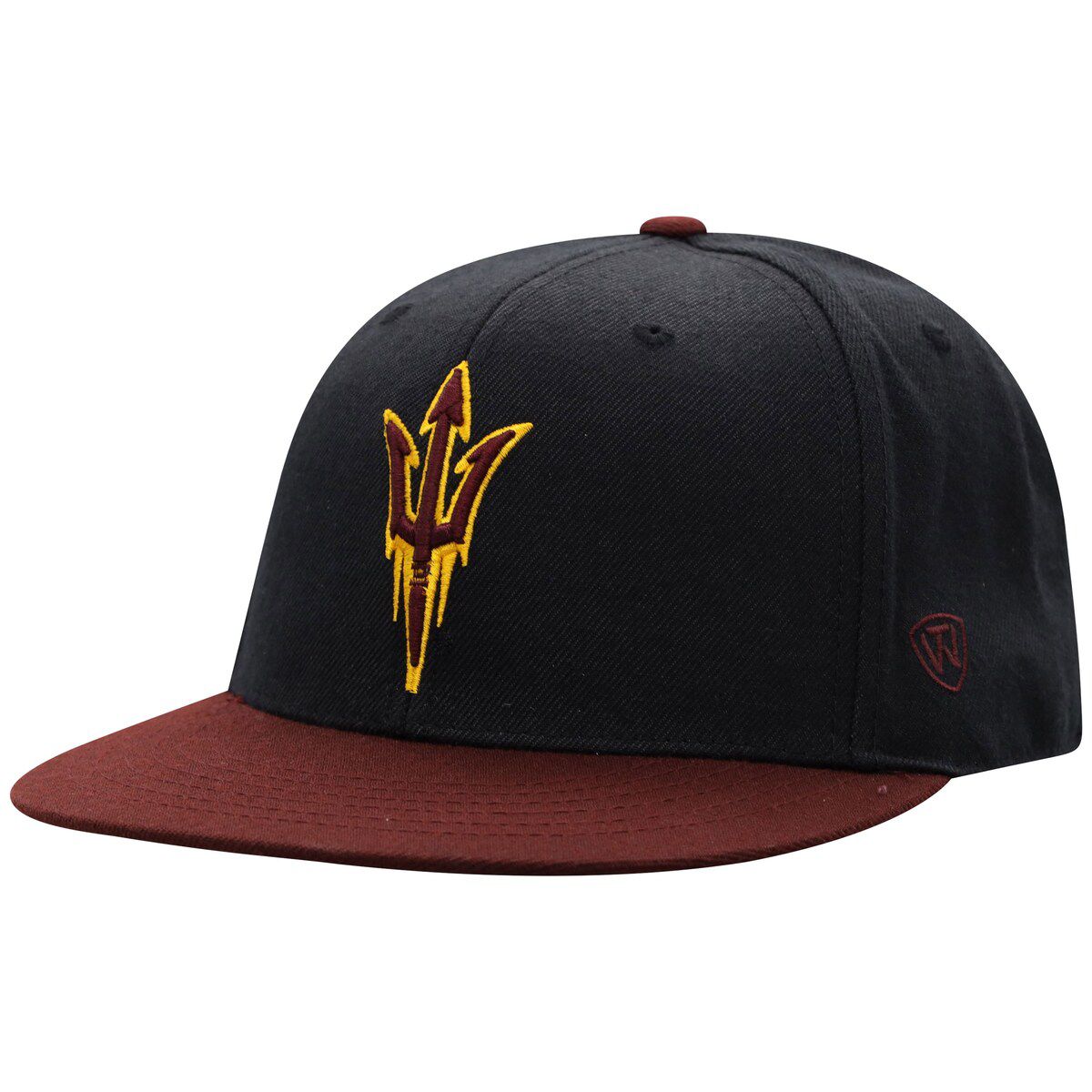 NCAA Black/Maroon Arizona State Sun Devils Team Color Two-Tone Fitted Hat