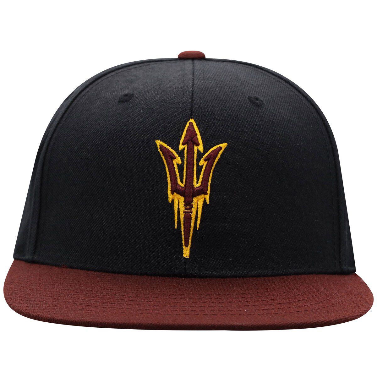 NCAA Black/Maroon Arizona State Sun Devils Team Color Two-Tone Fitted Hat