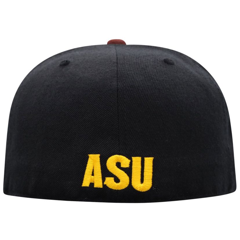 NCAA Black/Maroon Arizona State Sun Devils Team Color Two-Tone Fitted Hat
