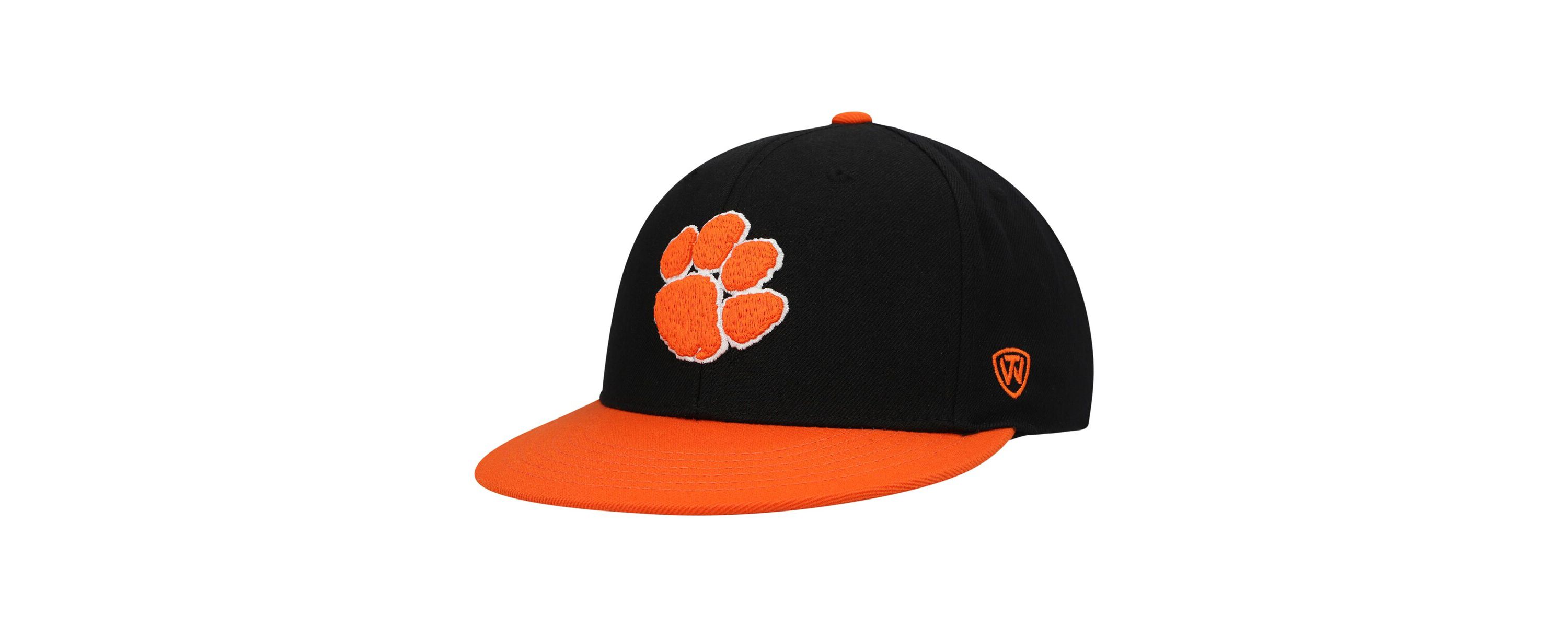 NCAA Black/Orange Clemson Tigers Team Color Two-Tone Fitted Hat