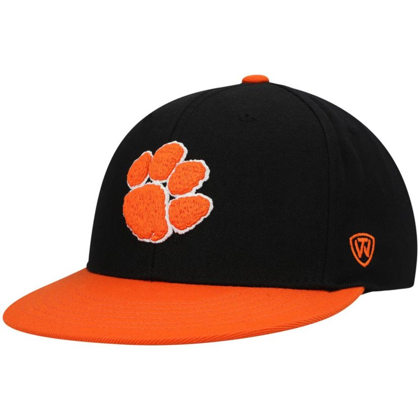 NCAA Black/Orange Clemson Tigers Team Color Two-Tone Fitted Hat