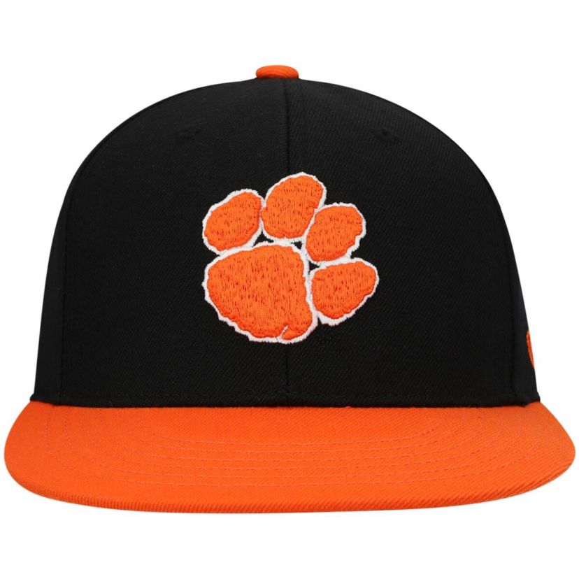 NCAA Black/Orange Clemson Tigers Team Color Two-Tone Fitted Hat