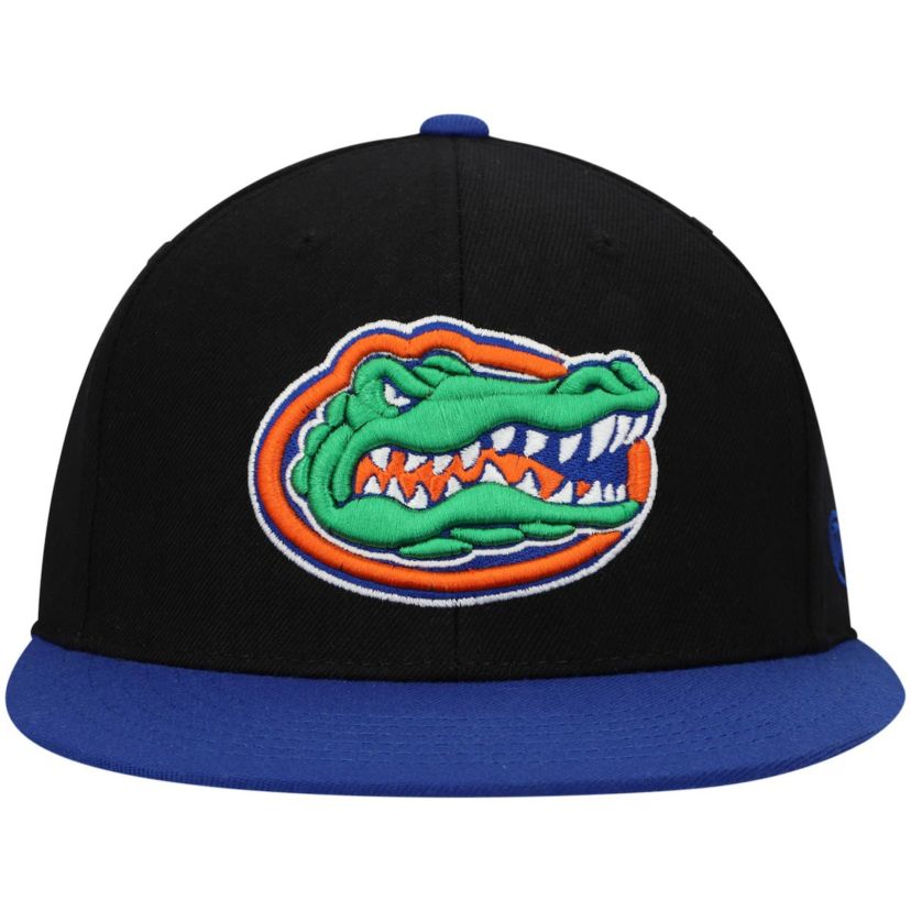 NCAA Black/Royal Florida Gators Team Color Two-Tone Fitted Hat