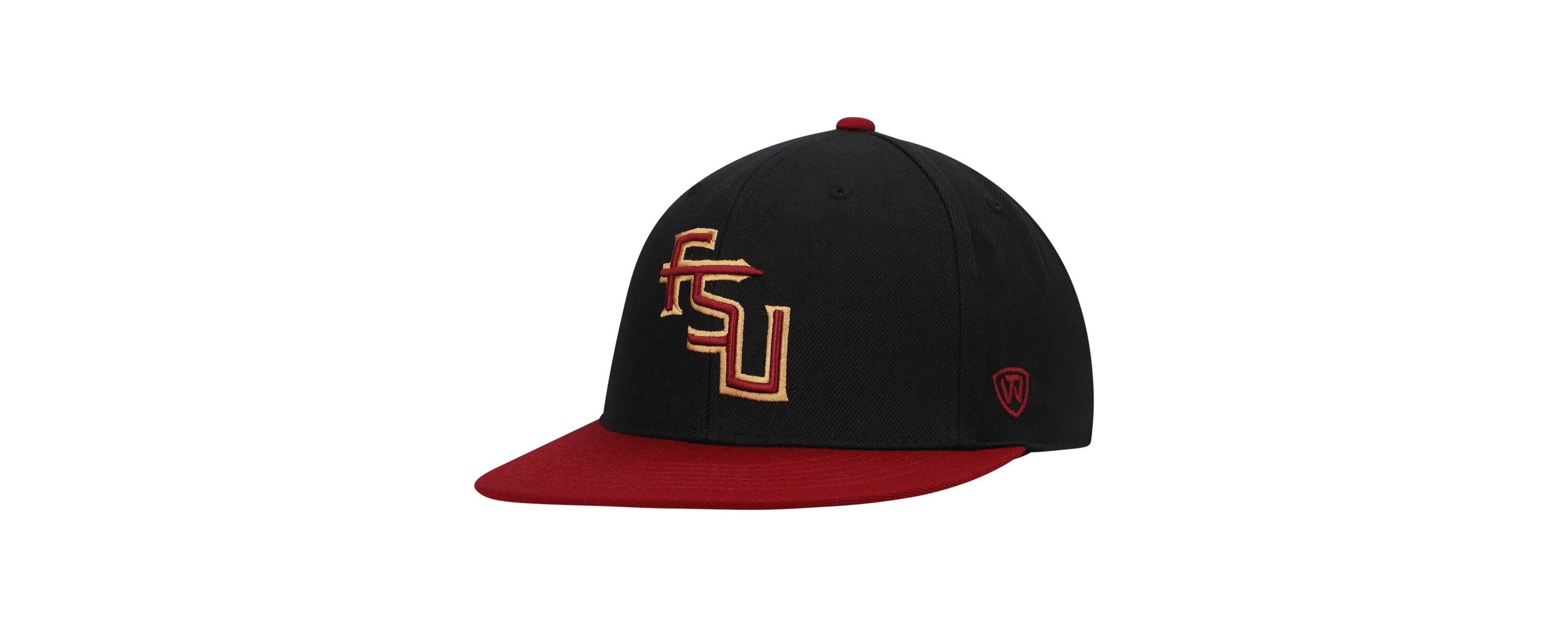 NCAA Black/Garnet Florida State Seminoles Team Color Two-Tone Fitted Hat
